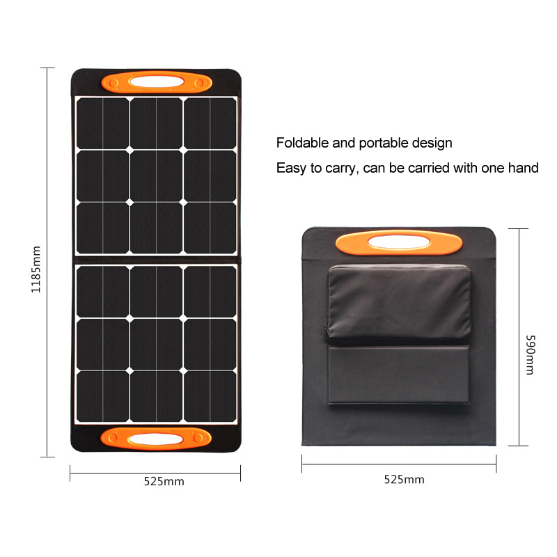 100W foldable solar panel