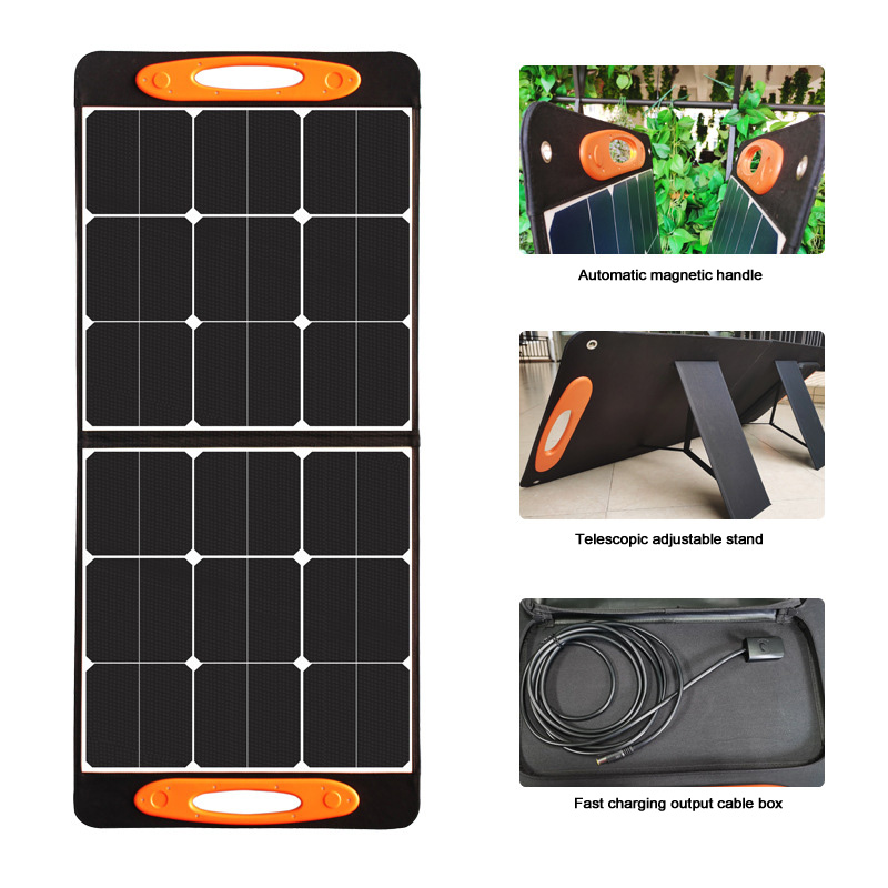 100W foldable solar panel